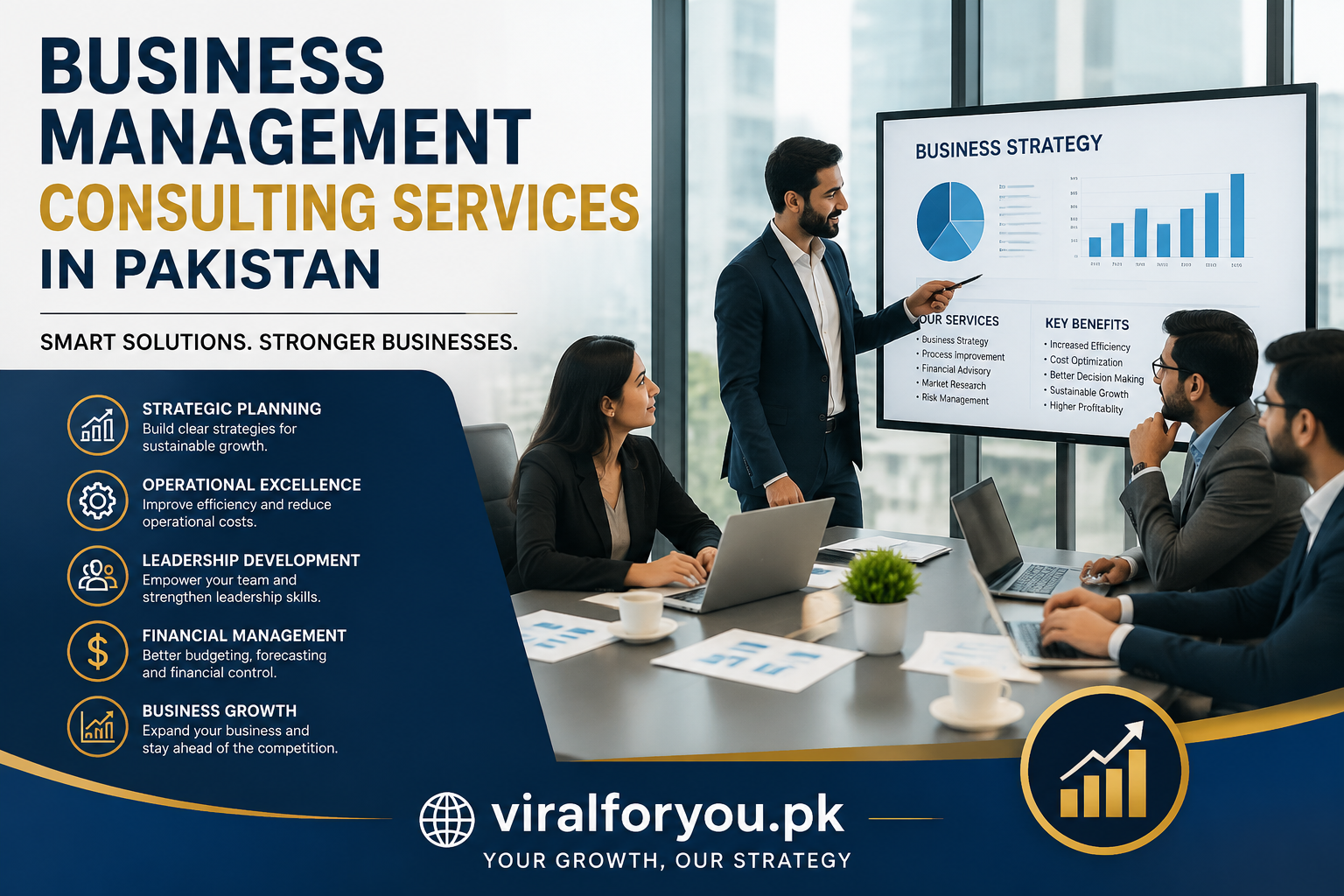 Professional business consulting services helping companies improve strategy, efficiency, and long-term business growth.