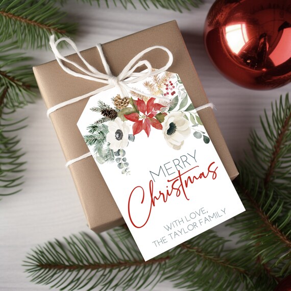 custom Christmas tags
